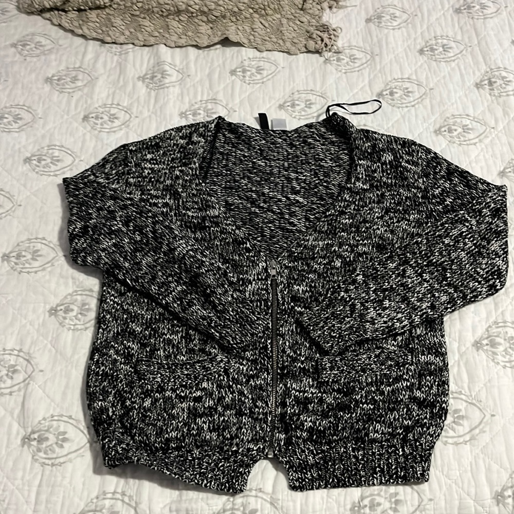 black & white cardigan!